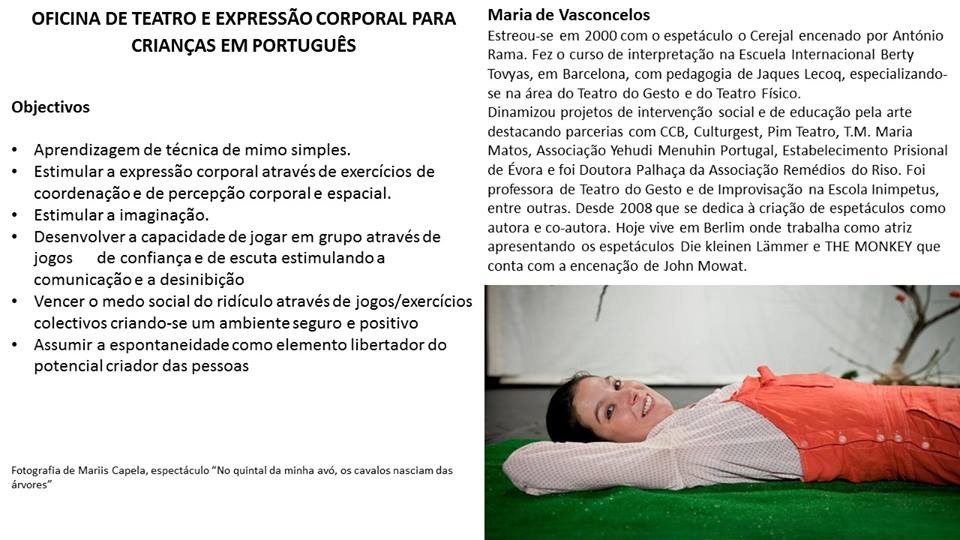 Workshop für Theater auf Portugiesisch