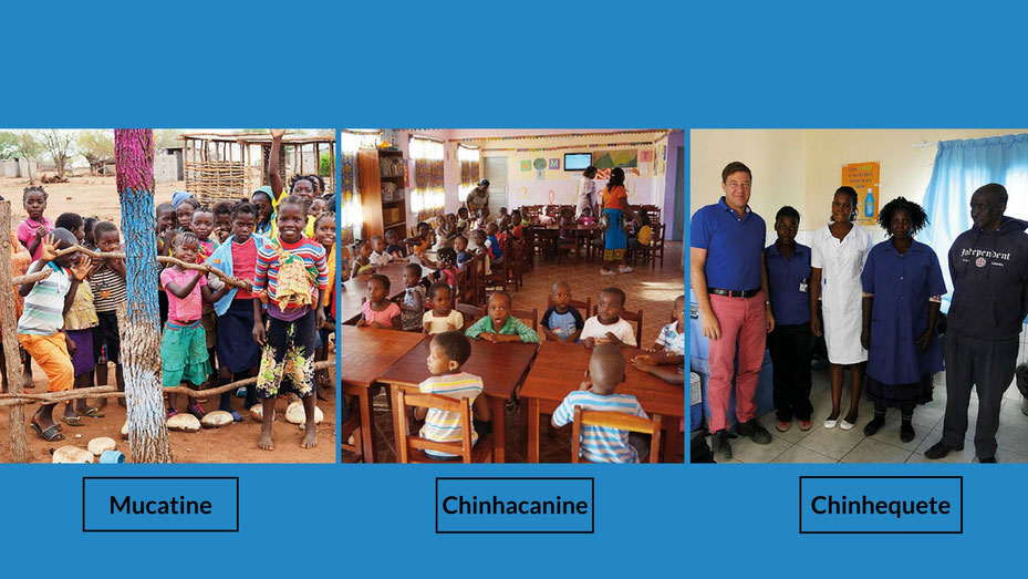 Schule und Vorschulkindergarten in Mosambik